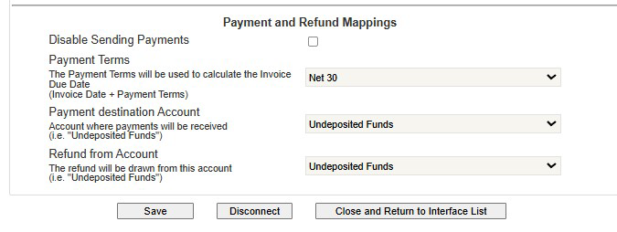 Payment and refund mappings
