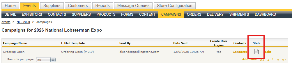 Boomer email campaign deliverability statistics