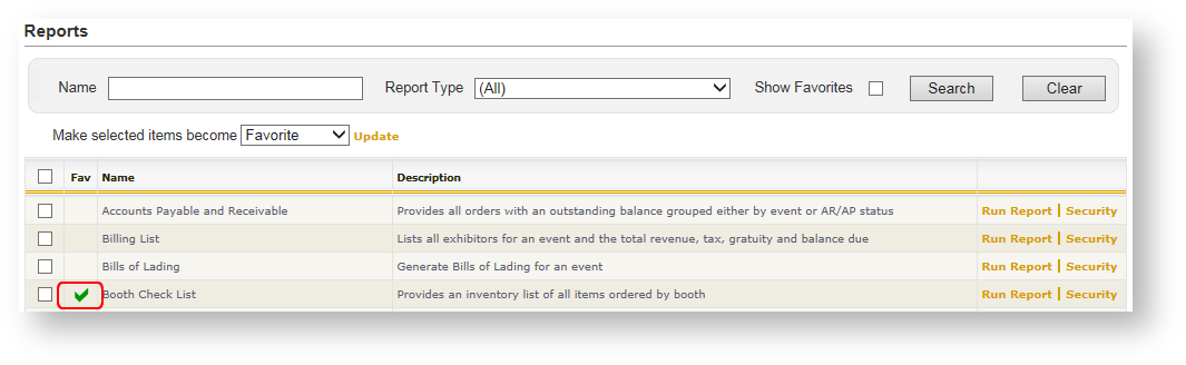 Report Made Favorite