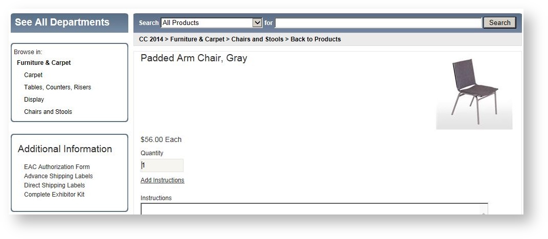 Product Detail Half Page